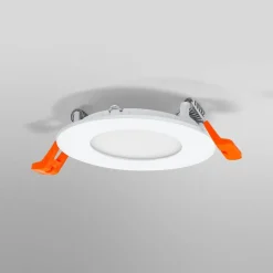 Indbygningsspots ^ OSRAM indbygget loftlampe med LED SLIM, Ø 9 cm, 3.000 K, hvid