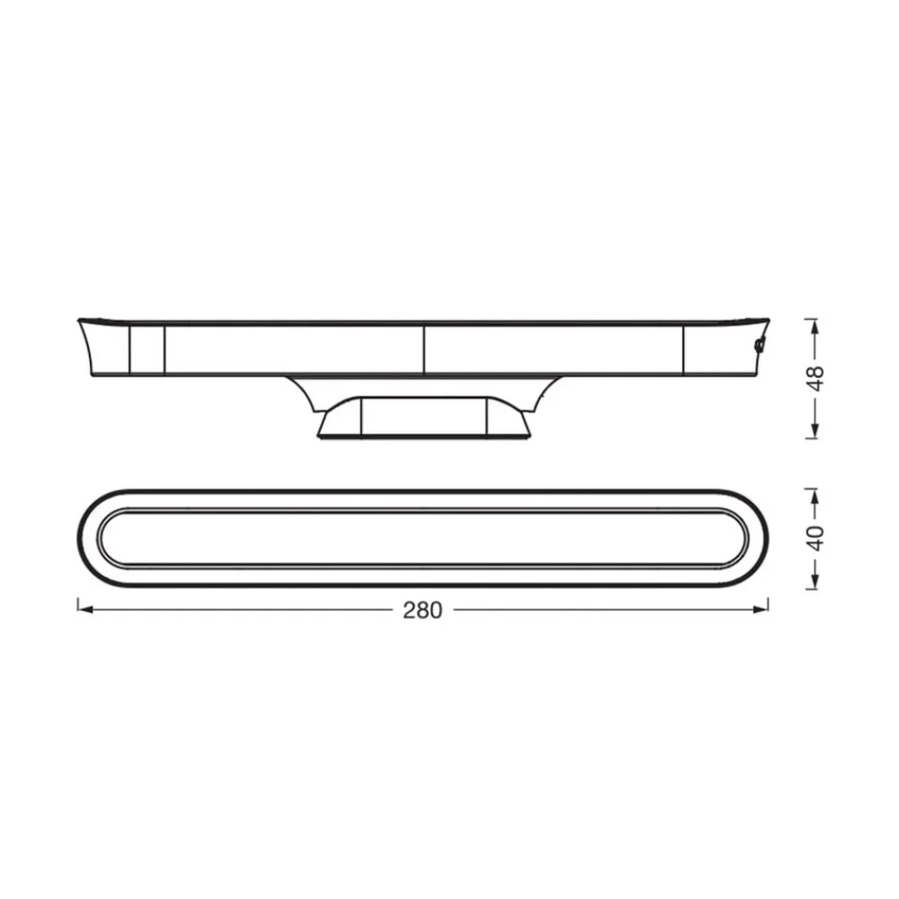 OSRAM Underskabsbelysning > LED-batteridrevet underskabslampe LINEAR MOBILE sort 28 cm CCT