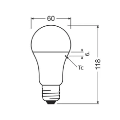 Led Pærer ^ OSRAM LED Classic Star, mat, E27, 10 W, 4.000 K, 1.055 lm
