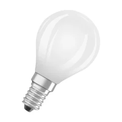 OSRAM Dæmpbar Led-Pære|Led Pærer > LED-dråbepære E14 5,5W 827 dæmpbar, mat