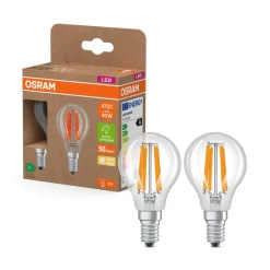 OSRAM Filament Pære > LED Filament E14 2,2W 2700K 470lm 2-pak