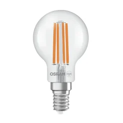 Filament Pære|Led Pærer ^ OSRAM LED-filamentpære E14 3,8W 2700K 806lm