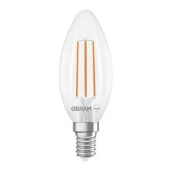 OSRAM Filament Pære > LED-filamentpære E14 3,8W 2700K 806lm