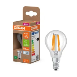 Filament Pære ^ OSRAM LED-filamentpære E14 2,2W 4000K 470lm