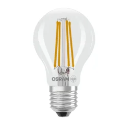 Filament Pære|Led Pærer ^ OSRAM LED glødepære E27 3,8W Filament 2,700K 806lm 2-pak