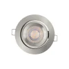 Indbygningsspots ^ OSRAM LED-indbygningsspot, 3-pak, nikkel, Ø 9 cm, metal 827 dæmpbar