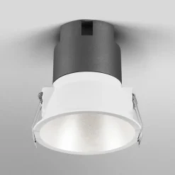 Indbygningsspots ^ OSRAM LED-indbygningsspot TWIST, hvid/sølv, 830 Ø 9,3 cm metal