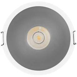 Indbygningsspots ^ OSRAM LED-indbygningsspot TWIST, hvid/sølv, 830 Ø 9,3 cm metal