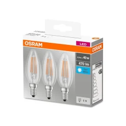 OSRAM Filament Pære|Led Pærer > LED-kerte E14 4 W filament 4.000 K 470 lm 3