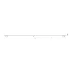 OSRAM Led Pærer > LED-linjepære S14s 9,9 W rørpære 2.700K 100cm mat dæmpbar