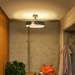 OSRAM Gang|Pendellamper > LED-loftlampe Decor Curve Felt, grå, filt, 3.000 K