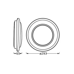 Loftlamper|Loftlamper ^ OSRAM LED-loftlampe ORBIS BERLIN, sort Ø 30 cm metal