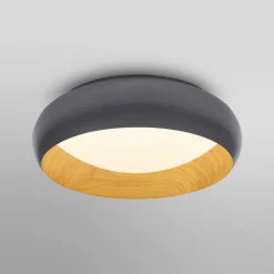Loftlamper|Loftlamper ^ OSRAM LED-loftlampe ORBIS LIVIA, Ø 30 cm, grå, metal, dæmpbar