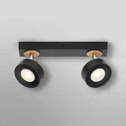 OSRAM Loftlamper|Spotlights > LED-loftspot PLUTO, sort, 2 spots, 3.000 K