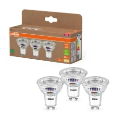 OSRAM Led Pærer > LED PAR16 reflektorpære GU10 2,5W 100° 2,700K 3-pak