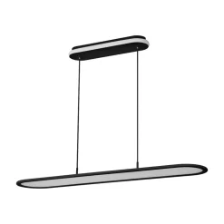 Arbejdsrum/Kontor ^ OSRAM LED-pendel Office line Panel Ellipse sort 940 dæmpbar