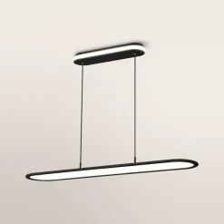 Arbejdsrum/Kontor ^ OSRAM LED-pendel Office line Panel Ellipse sort 940 dæmpbar
