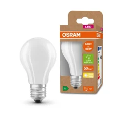 OSRAM Led Pærer > LED-pære E27 A60 3,8W 840lm 3.000K mat