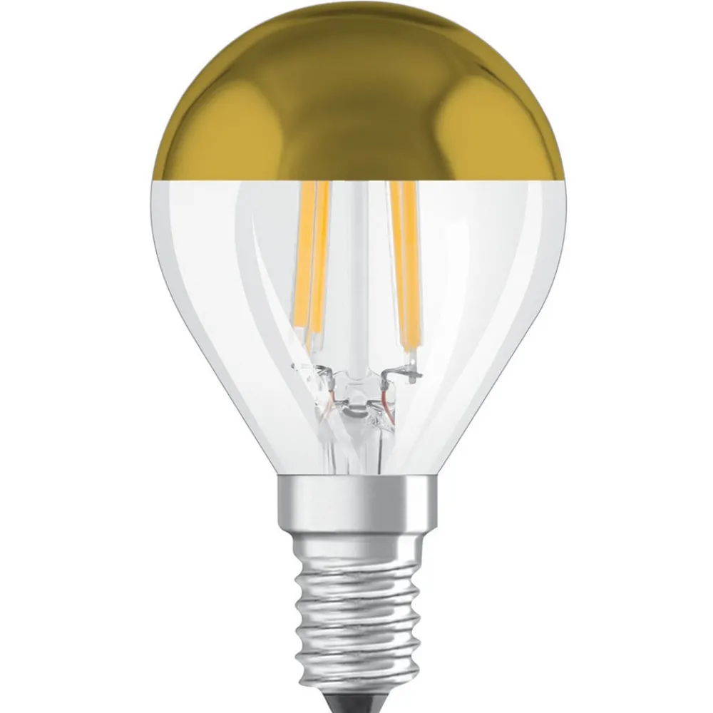 OSRAM Filament Pære > LED-pære E14 Mirror CLP gold 4W 2,700K