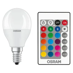 OSRAM Dæmpbar Led-Pære|Led Pærer > LED-pære E14 4,9W Star+ drop matt Fjernbetjening