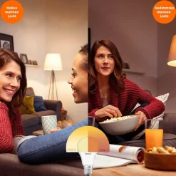 Dæmpbar Led-Pære|Filament Pære ^ OSRAM LED-pære E27 7W varmhvid GLOWdim klar