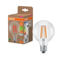 Filament Pære ^ OSRAM LED-pære Globe G80 E27 2,2W Filament 4,000K