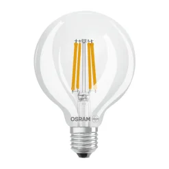 Filament Pære ^ OSRAM LED-pære Globe G95 E27 3,8W Filament 2,700K