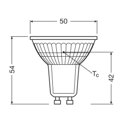 OSRAM Led Pærer > LED-pære PAR16 reflektor GU10 3,3W 100° 4,000K