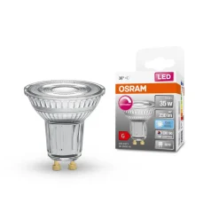 OSRAM Dæmpbar Led-Pære > LED-reflektor glas GU10 3,4W 940 36° dim