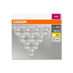 Led Pærer ^ OSRAM LED-reflektor GU10 4,3 W 2.700 K 350 lm 10