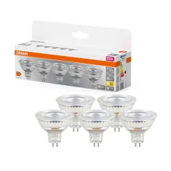 Led Pærer ^ OSRAM LED-reflektorpære GU5.3 3.8W 827 36° 5-pak