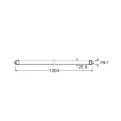 OSRAM Lysstofrør > LED-rørpære T8 15W Bio-Lumilux 965 120cm