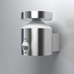 Væglampe Med Sensor ^ OSRAM LED-sensor-udendørs væglampe ENDURA STYLE CYLINDER, stål