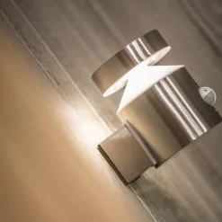 Væglampe Med Sensor ^ OSRAM LED-sensor-udendørs væglampe ENDURA STYLE CYLINDER, stål