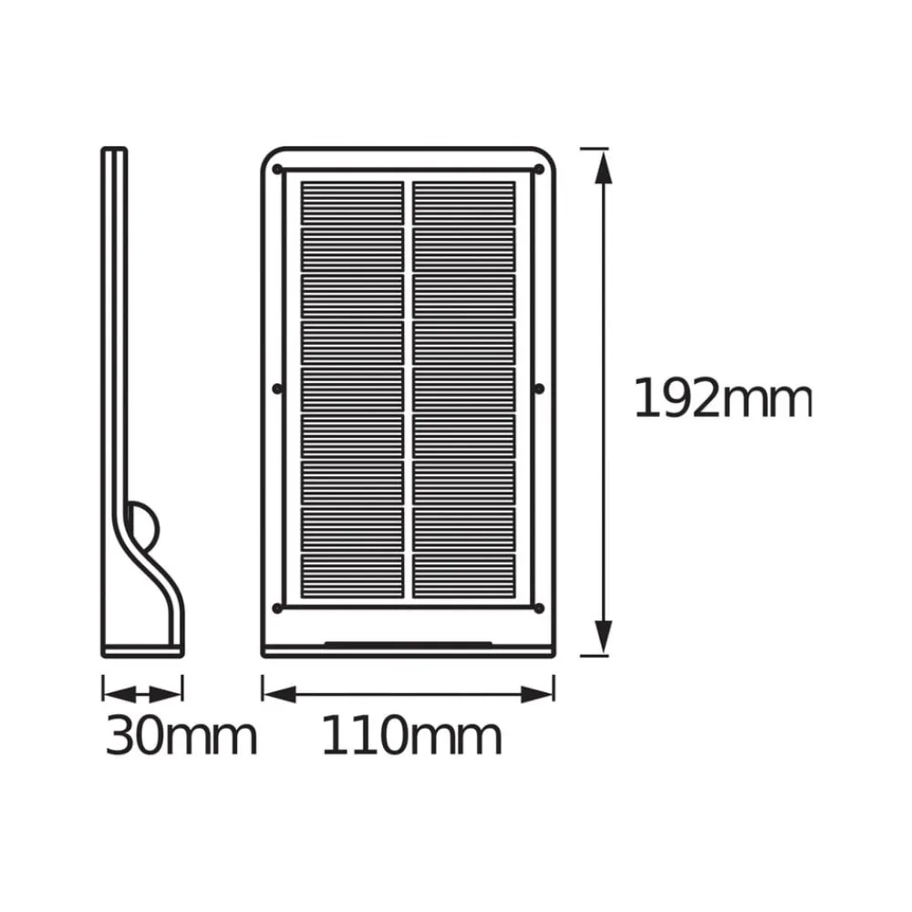 OSRAM Solcellelamper > LED-solcellelampe til udvendig vægmontering DOORLED, hvid, sensor, IP44
