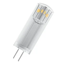 Led Pærer ^ OSRAM LED-stiftsokkelpære G4 1,5W 2.700K klar 2-pak