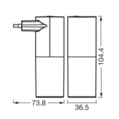 OSRAM Natlys > LED-stikkontakt-natlampe LUNETTA FLARE sort Sensor