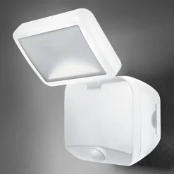 OSRAM Væglampe Med Sensor|Udendørs Spot > LED-udendørs vægspot DOUBLE, 1 lyskilde, hvid, batteri