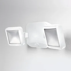 OSRAM Væglampe Med Sensor|Udendørs Spot > LED-udendørs vægspot DOUBLE, 2 lyskilder, hvid, batteri