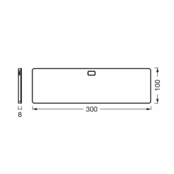 OSRAM Underskabsbelysning > LED-underskabsbelysning Panel 30 x 10 cm hvid CCT dæmpbar