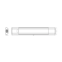 OSRAM Underskabsbelysning > LED-underskabsbelysning Linear Edge Sensor 30 cm sort CCT
