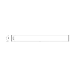 OSRAM Underskabsbelysning > LED-underskabsbelysning Linear Angle, hvid, sensor, 35 cm
