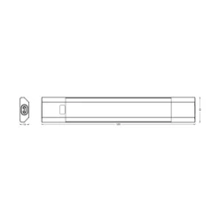 OSRAM Underskabsbelysning > LED-underskabsbelysning Linear Edge Sensor 50 cm sort CCT