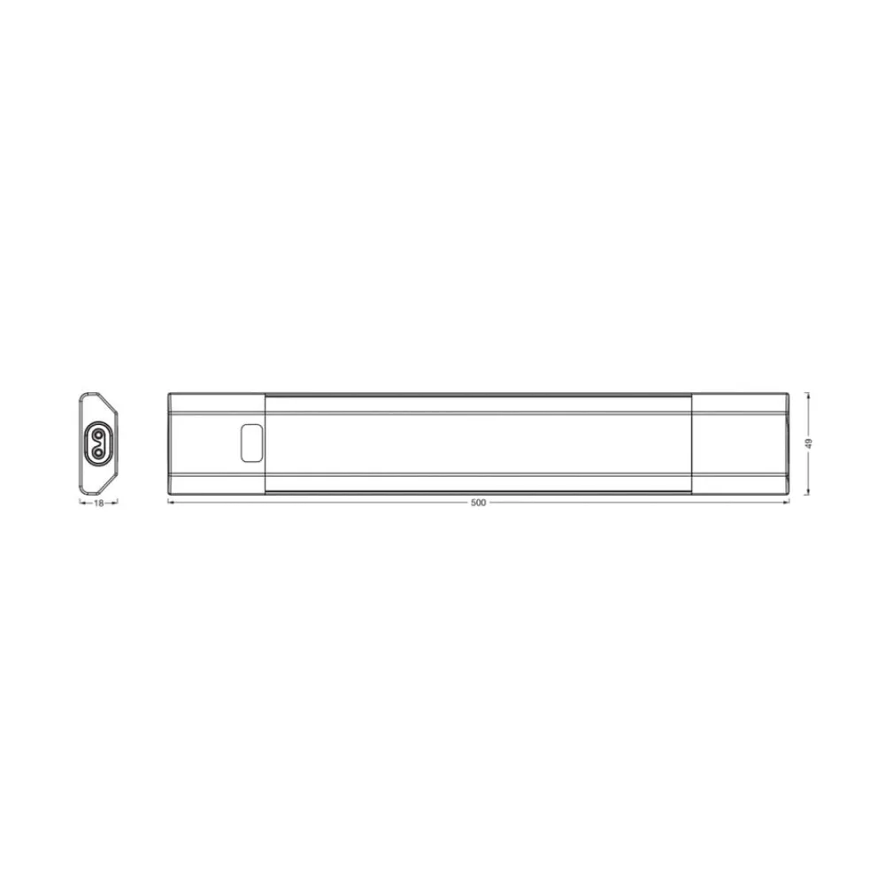 OSRAM Underskabsbelysning > LED-underskabsbelysning Linear Edge Sensor RGBW 50 cm sort