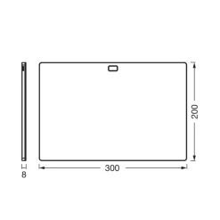 OSRAM Underskabsbelysning > LED-underskabsbelysning Panel 30 x 20 cm sort CCT dæmpbar