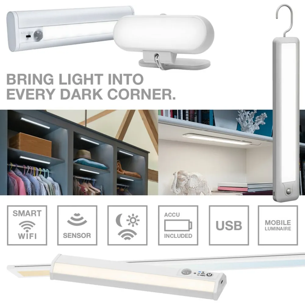 OSRAM Underskabsbelysning > LED-underskabsbelysning Panel 30 x 20 cm sort CCT dæmpbar