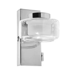 OSRAM Væg- Og Spejllamper|Væglamper > LED-væglampe ORBIS FLAME, krom, metal, IP44, CCT