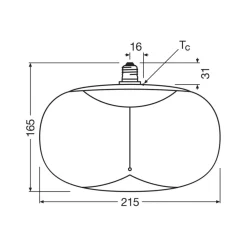 OSRAM Led Pærer > LED Vintage Big Elipse E27 4W 818 Filament brun dæmpbar