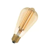 OSRAM Filament Pære > LED Vintage 1906 Edison, guld, E27, 5,8 W, 822, dim.
