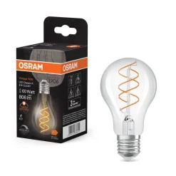 OSRAM Led Pærer > LED Vintage E27 8W 2.200K Spiral Filament clear dæmpbar